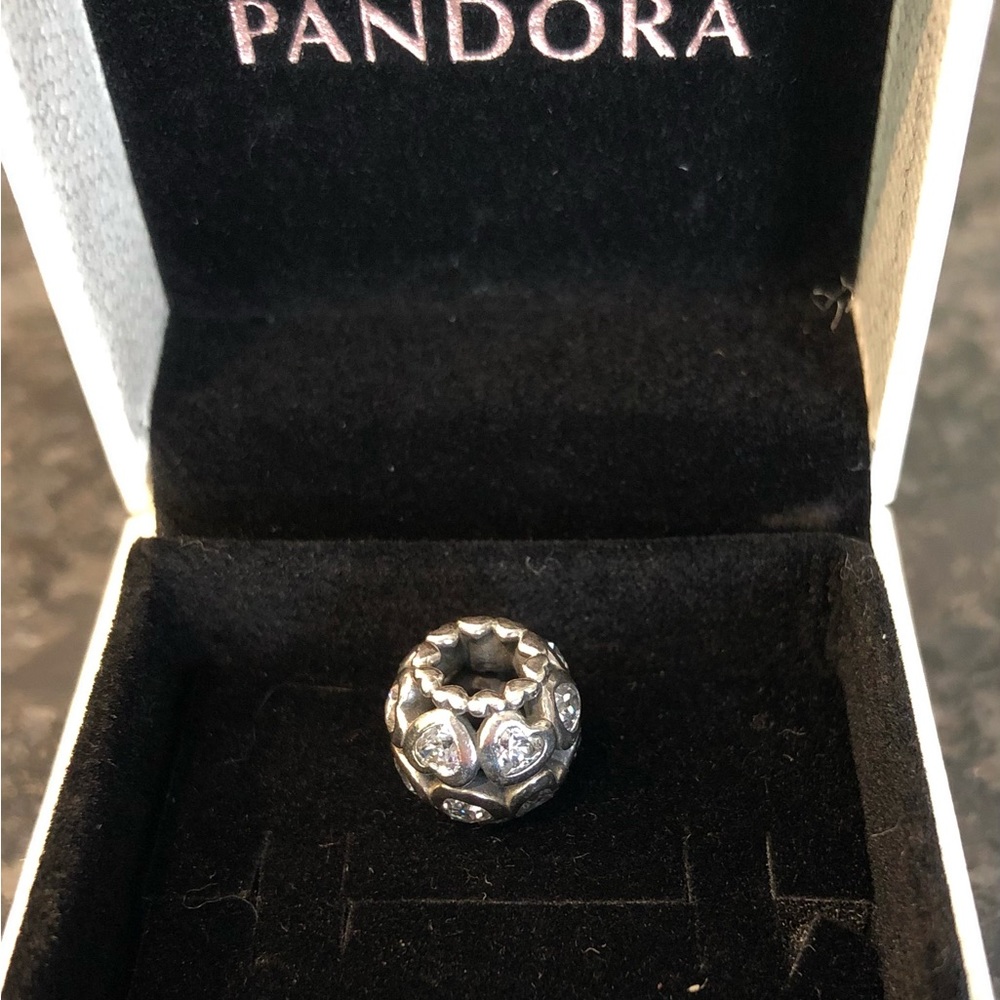 Authentic Pandora rhinestone bead